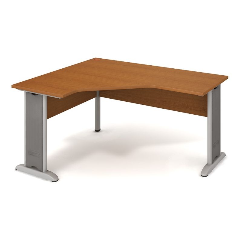 HOBIS kancelářský stůl pracovní tvarový, ergo pravý - CEV 60 P, třešeň