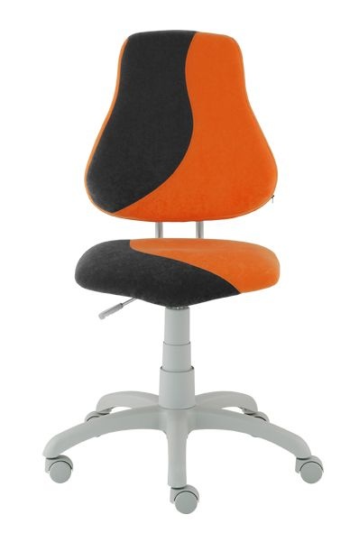 Dětská rostoucí školní židle - oranžová_černá