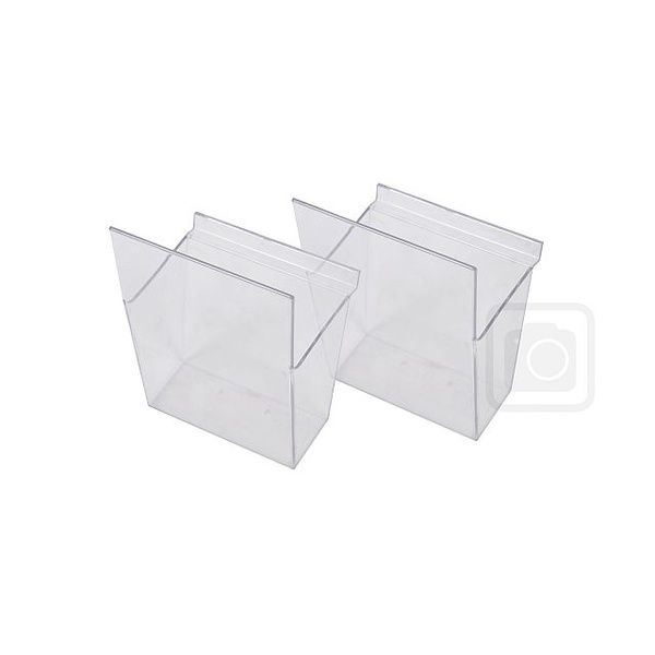 Nástěnný držák na letáky BRW stříbrný, plastové kapsy A4