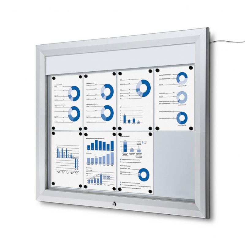 Venkovní vitrína SCT8xA4 s LED osvětlením