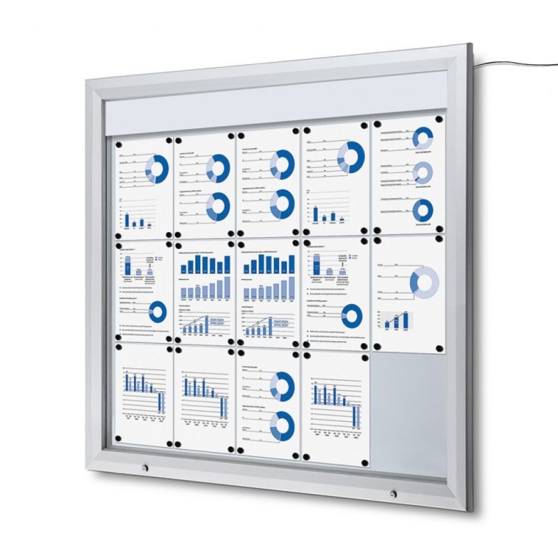 Venkovní vitrína SCT15xA4 s LED osvětlením