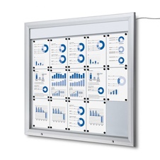 Venkovní vitrína SCT15xA4 s LED osvětlením