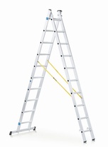 ZARGES víceúčelový dvoudílný žebřík profi 2x12 přičlí