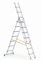 ZARGES víceúčelový třídílný žebřík profi 3x11 přičlí