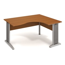HOBIS kancelářský stůl pracovní tvarový, ergo levý - CE 2005 L, třešeň