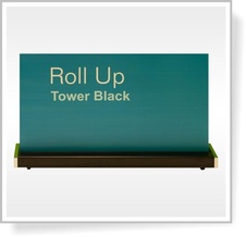 ROLL UP banner Tower Black 90 x 205