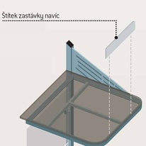 Označení autobusové zastávky CONVI