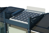LED osvětlení zastávky CONVI s fotovoltaickým panelem